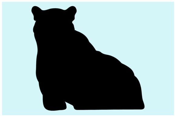 Download Black Big Cat Silhouette,Panther - Silhouette Collection