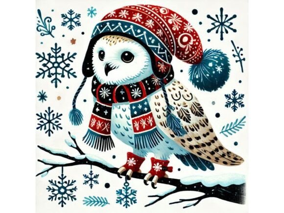 Download A Tempera Painting of a Snowy Owl Adorne - Snowy owl Collection