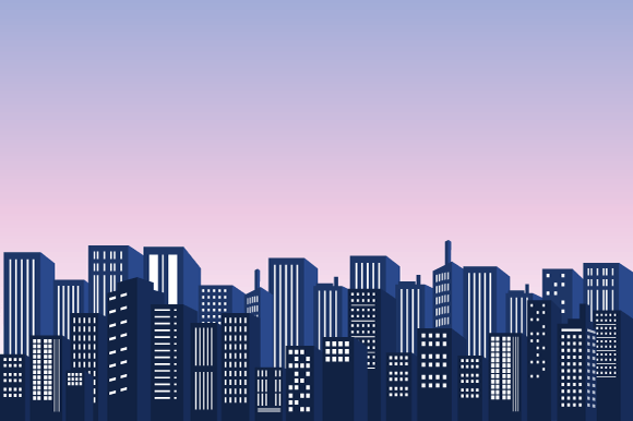 Download Silhouette of Apartment Building in City - Silhouette Collection