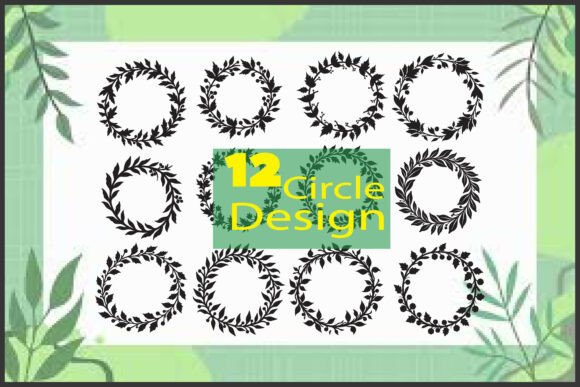 Download Floral Circle Wreath Silhouette - Silhouette Collection