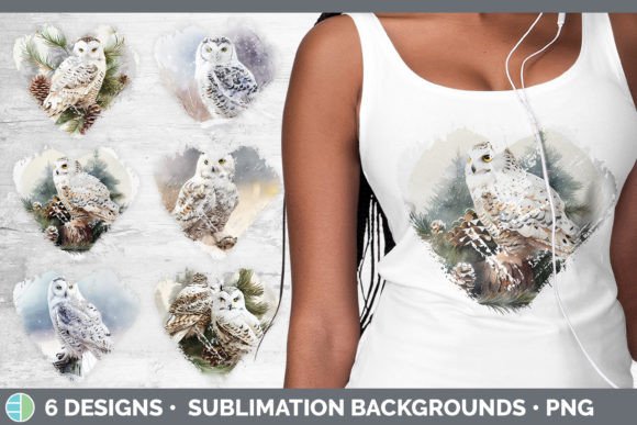 Download Christmas Snowy Owl Heart Distressed Cli - Snowy owl Collection