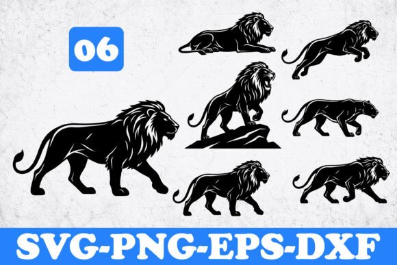 Download Lion SVG | Majestic Lion Silhouette - Silhouette Collection