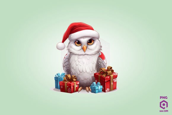 Download Snowy Owl with Christmas Gifts - Snowy owl Collection