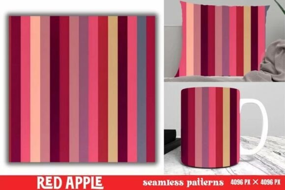 Download Red Apple Pattern Digital Paper Pattern - Premium Resources