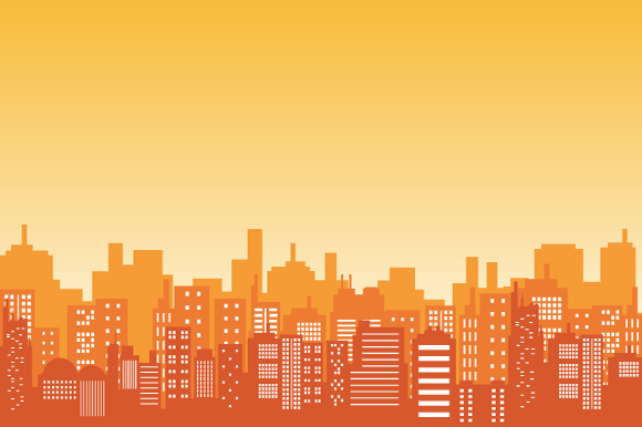 Download Silhouette of Apartment Building in City - Silhouette Collection