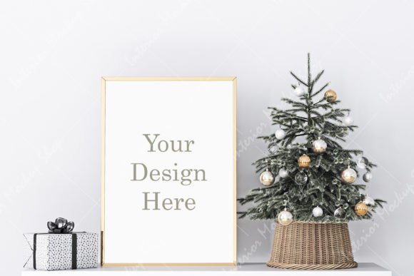 Download Christmas Frame Mockup - 1320 - Christmas frame mockup Collection