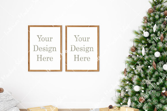 Download Christmas Frame Mockup - 308 - Christmas frame mockup Collection