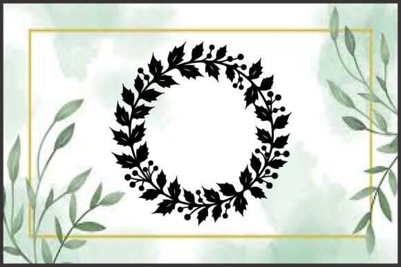 Download 11 Floral Circle Wreath Silhouette - Silhouette Collection