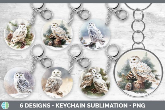 Download Christmas Snowy Owl Keychain Bundle | Ke - Snowy owl Collection