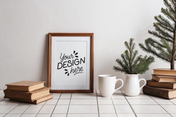 Download Christmas Frame Mockup &amp; Poster Mockup - Christmas frame mockup Collection